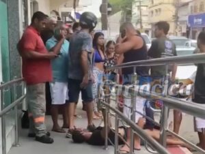 (VEJA VÍDEO) Homem detido pela população após tentativa de roubo em Jardim América