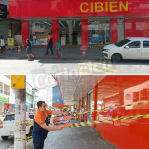 Quase uma tragédia, prefeitura interditou local na sexta-feira, desabou na segunda